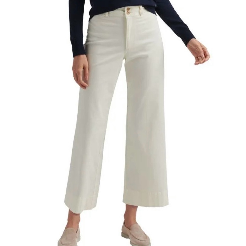 Peter Millar Off-White Wide-Leg Jeans